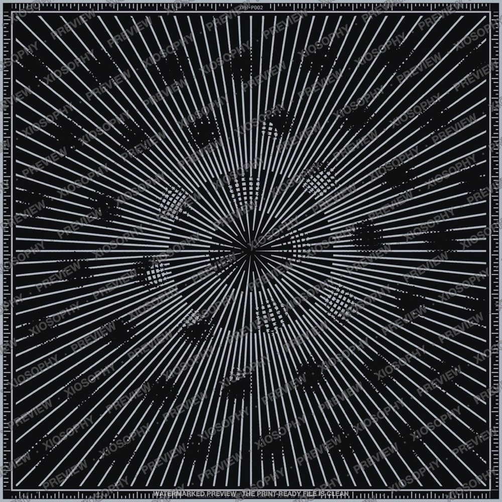 Sunburst Cells, Steel on graphite