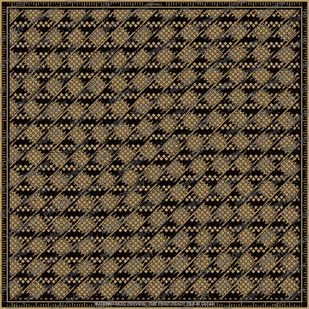 Clous Checker, Brass on ink