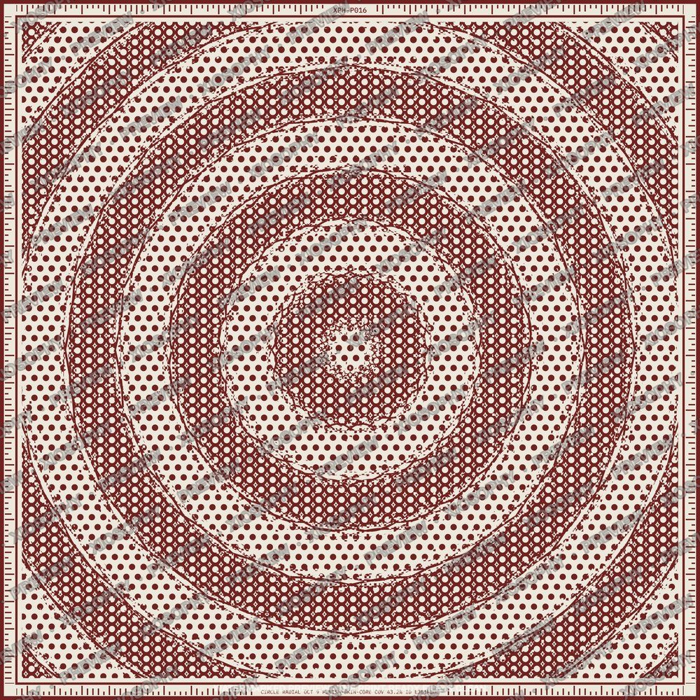 Rosette Rings, Oxblood on bone