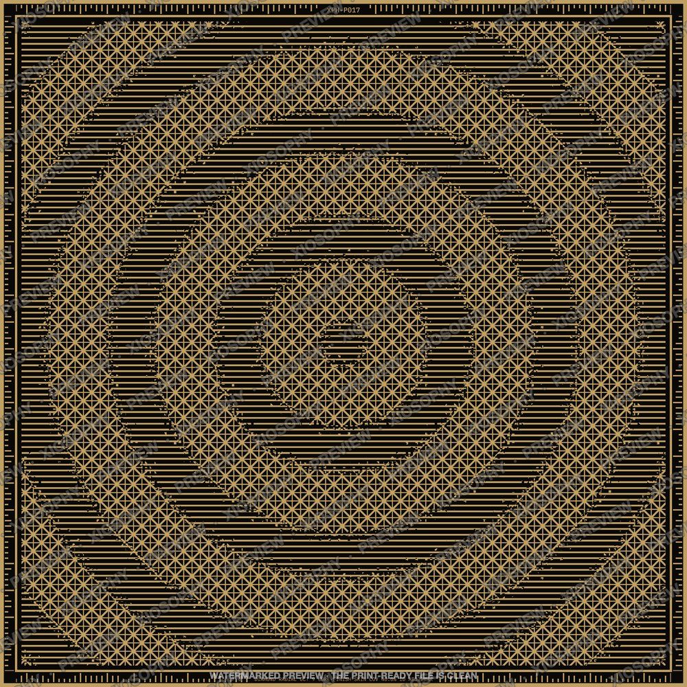 Pyramid Rings, Brass on ink