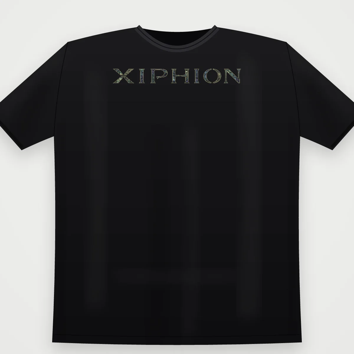 XIPHION Tide Mosaic on a black tee
