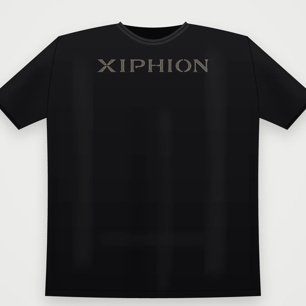 XIPHION Grid Brass on a black tee